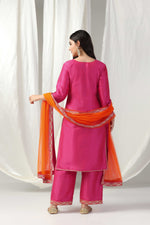 Load image into Gallery viewer, Embroidered kurti with salwar and dupatta