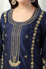 Load image into Gallery viewer, Elegant dori hand embroidered suit with salwar and dupatta