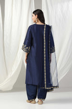 Load image into Gallery viewer, Elegant dori hand embroidered suit with salwar and dupatta