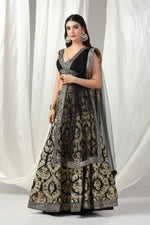 Load image into Gallery viewer, Designer Gotta Patti lehenga with blouse and dupatta