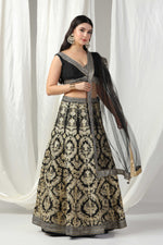 Load image into Gallery viewer, Designer Gotta Patti lehenga with blouse and dupatta