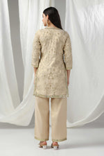 Load image into Gallery viewer, Gold simmer embroidered cord-set