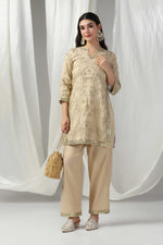 Load image into Gallery viewer, Gold simmer embroidered cord-set