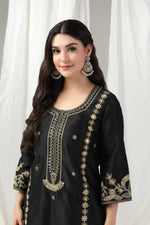 Load image into Gallery viewer, Elegant dori hand embroidered suit with salwar and dupatta
