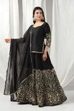 Load image into Gallery viewer, Designer kurti with lehenga and dupatta
