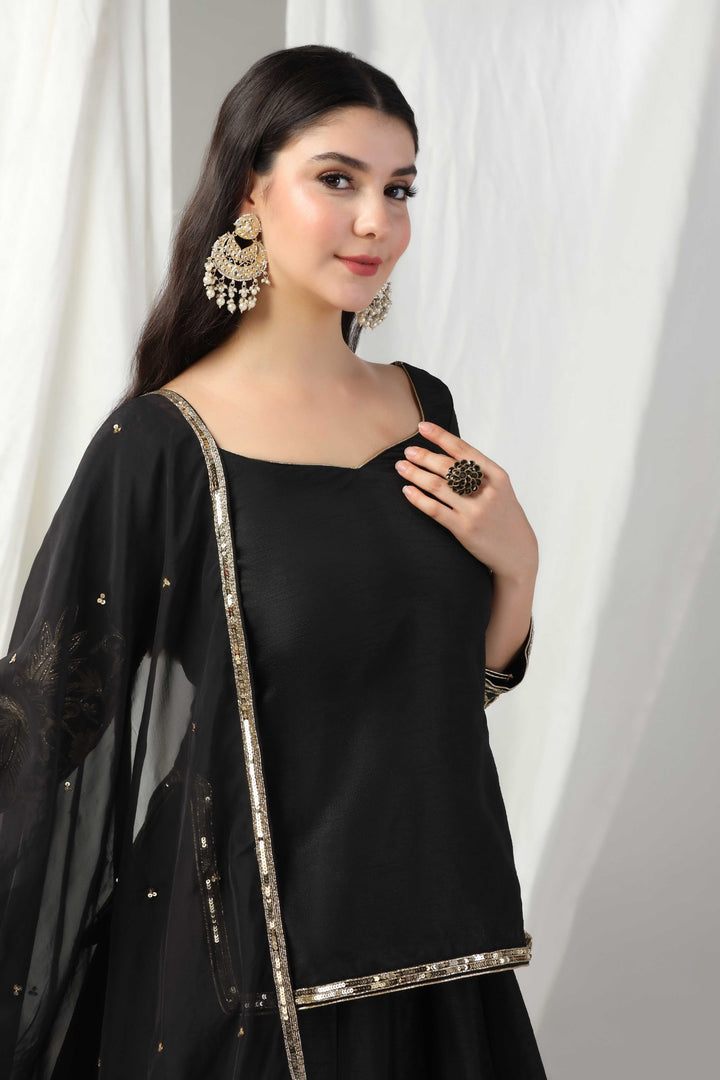 Designer kurti with lehenga and dupatta