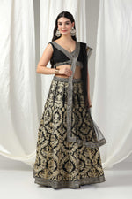 Load image into Gallery viewer, Designer Gotta Patti lehenga with blouse and dupatta
