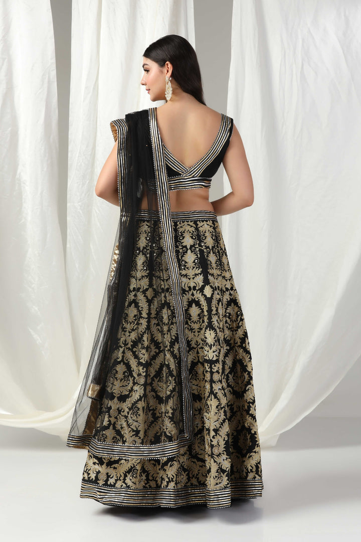 Designer Gotta Patti lehenga with blouse and dupatta