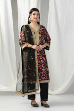 Load image into Gallery viewer, Resham thread work with pants and dupatta
