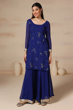 Load image into Gallery viewer, Ombre Dupatta with Embroidered Kurta &amp; Sharara