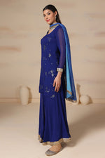 Load image into Gallery viewer, Ombre Dupatta with Embroidered Kurta &amp; Sharara