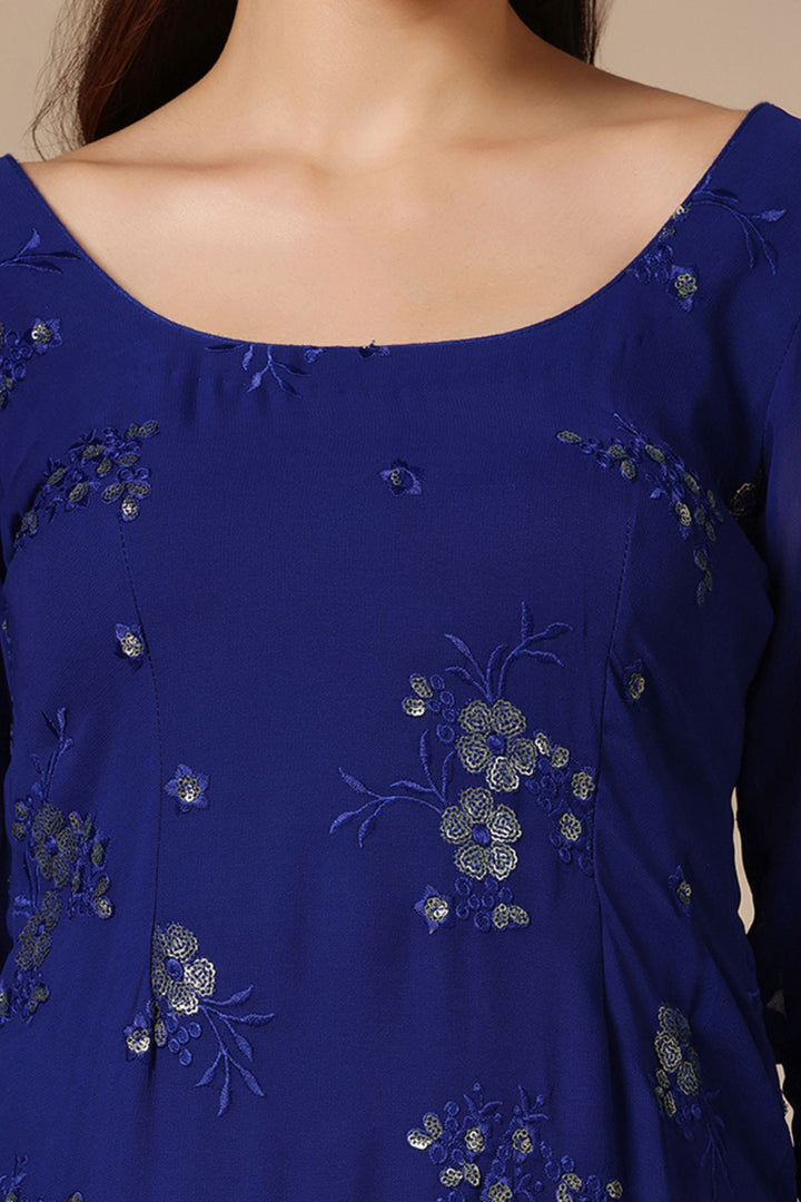 Ombre Dupatta with Embroidered Kurta & Sharara