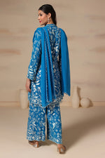 Load image into Gallery viewer, Thread Embroidered Pearl Work Kurta with Loose Pants