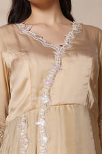 Load image into Gallery viewer, Silk Gold Anarkali Set