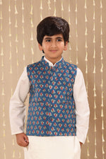 Load image into Gallery viewer, Blue Jaipuri Buti Print Jacket Only
