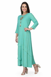 Green Long Kurti