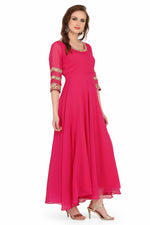 Load image into Gallery viewer, Fuchsia Long Anarkali Style Kurti
