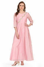Load image into Gallery viewer, Pink Long Anarkali Style Kurti