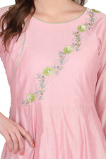 Load image into Gallery viewer, Pink Long Anarkali Style Kurti