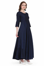 Load image into Gallery viewer, Blue Plain Kurti