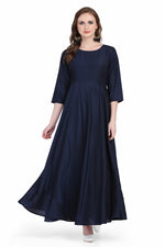 Load image into Gallery viewer, Blue Plain Kurti