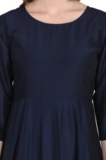 Load image into Gallery viewer, Blue Plain Kurti