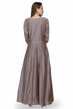 Load image into Gallery viewer, Grey Long Anarkali Kurti