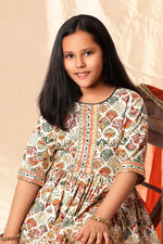 Load image into Gallery viewer, Printed Short Frock Suit with Sharara Set