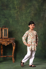 Load image into Gallery viewer, Geometric Print Kurta and Pyjama Set