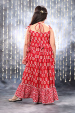 Load image into Gallery viewer, Red Jaipuri Double Print Maxi Dress Only
