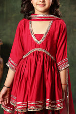 Load image into Gallery viewer, Embellished Peplum Top and Printed Palazzo Set