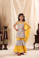 Load image into Gallery viewer, Embellished Floral Print Sharara Set